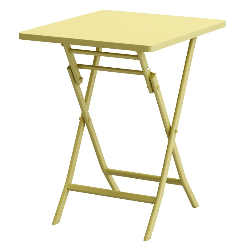 Ensemble bistro minimaliste 3 pièces pour patio : table carrée pliable et chaises