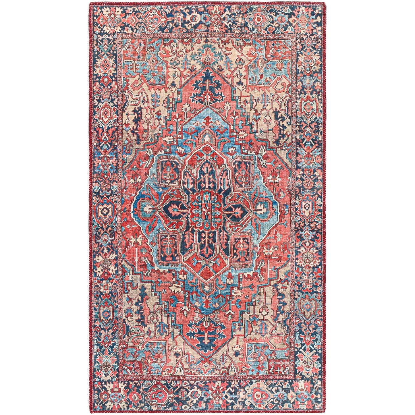 Tapis imprimé médaillon vintage Livabliss Adenia