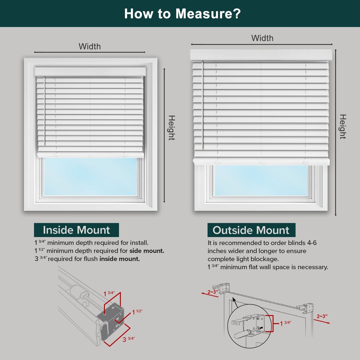 Chicology Basic White Cordless Faux Wood Blinds