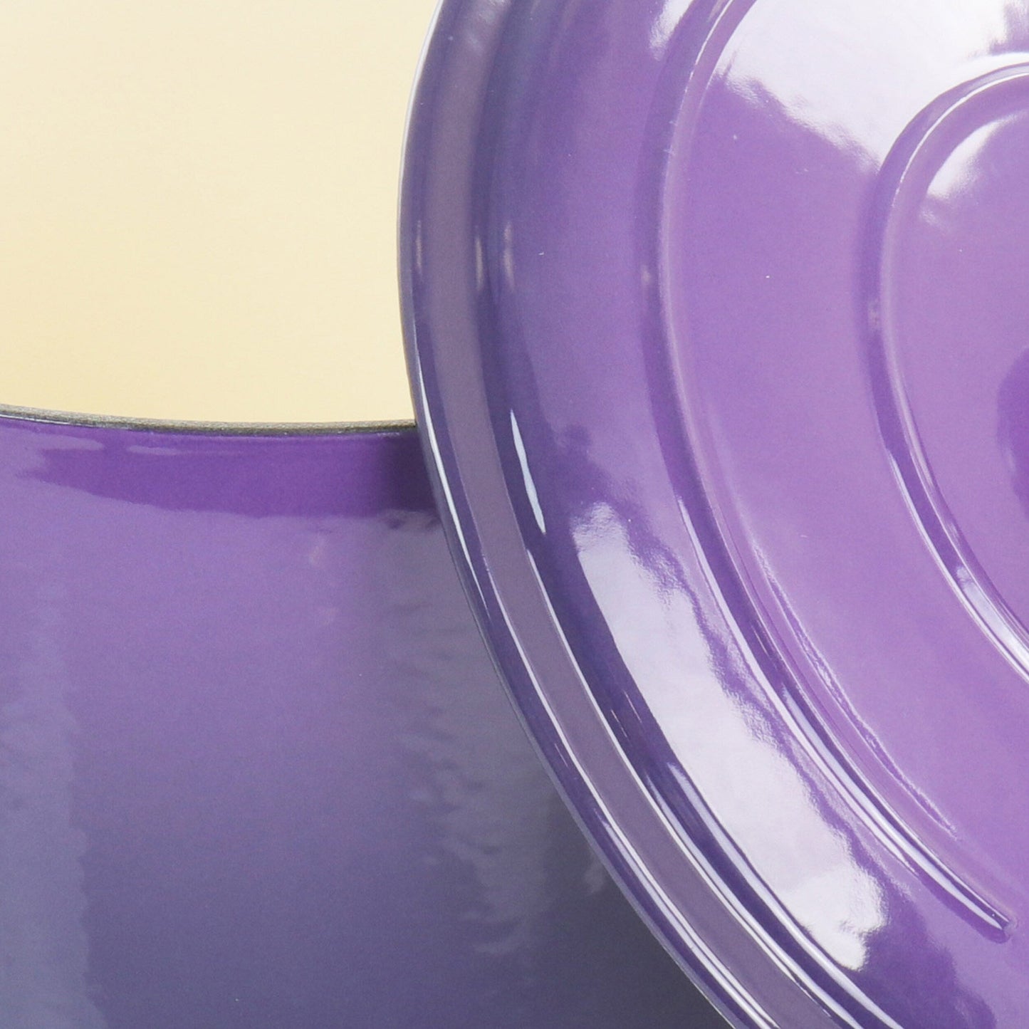 Cocotte en fonte émaillée Crock-Pot Artisan, 2 pièces, 5 litres, avec couvercle, couleur lavande