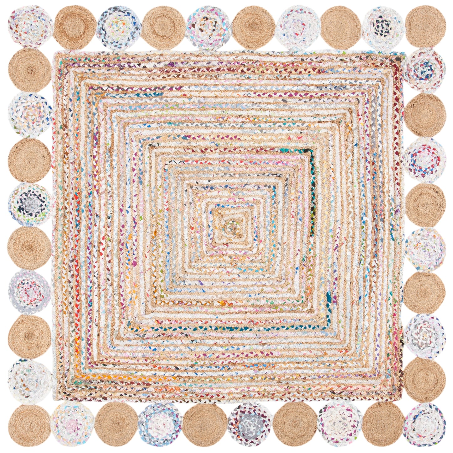 Tapis en jute côtier SAFAVIEH fait main, style Cape Cod Diora