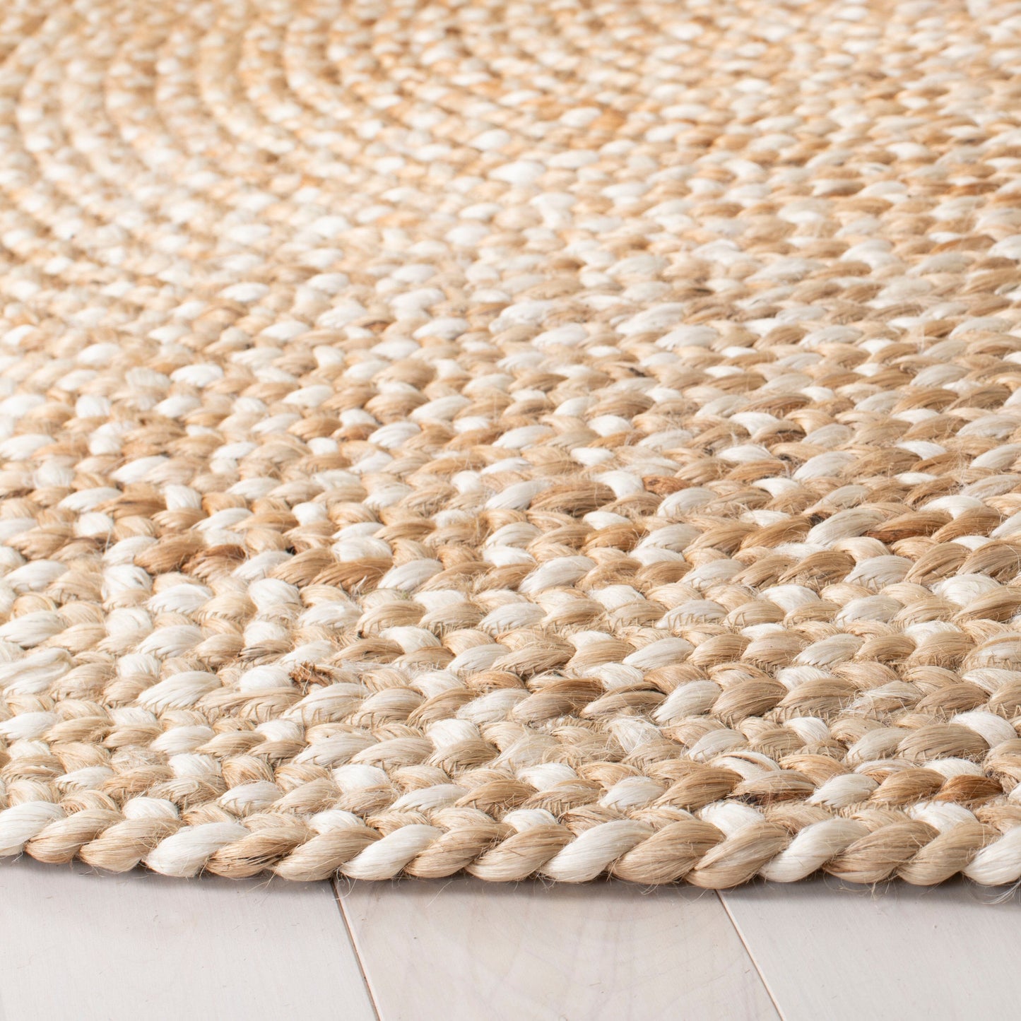 Tapis rond Elliana en jute, fait main en fibres naturelles SAFAVIEH