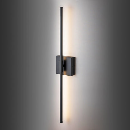 1-Light Black/ Gold/ Nickel Modern Long Linear Strip Wall Sconce Dimmable LED Bathroom Vanity Light