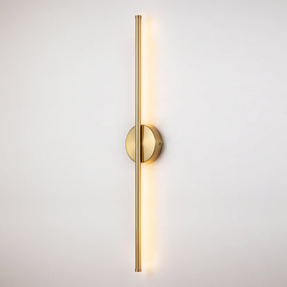 1-Light Black/ Gold/ Nickel Modern Long Linear Strip Wall Sconce Dimmable LED Bathroom Vanity Light