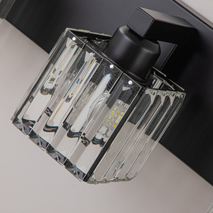 2/3/4/5 Light Bathroom Vanity Light Wall Sconce with Crystal Shade