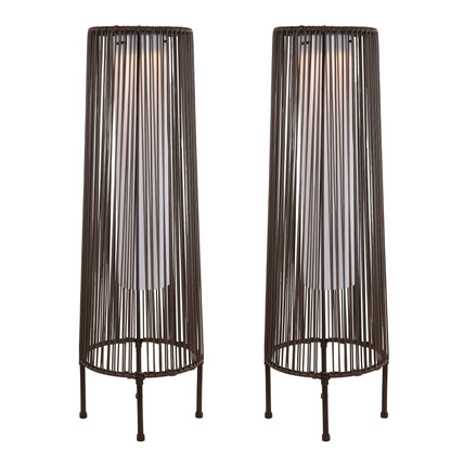 2 Pack Outdoor Solar Light Floor Lamps