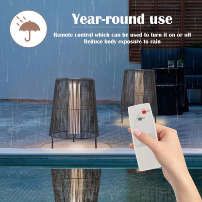 2 Pack Outdoor Solar Light Floor Lamps