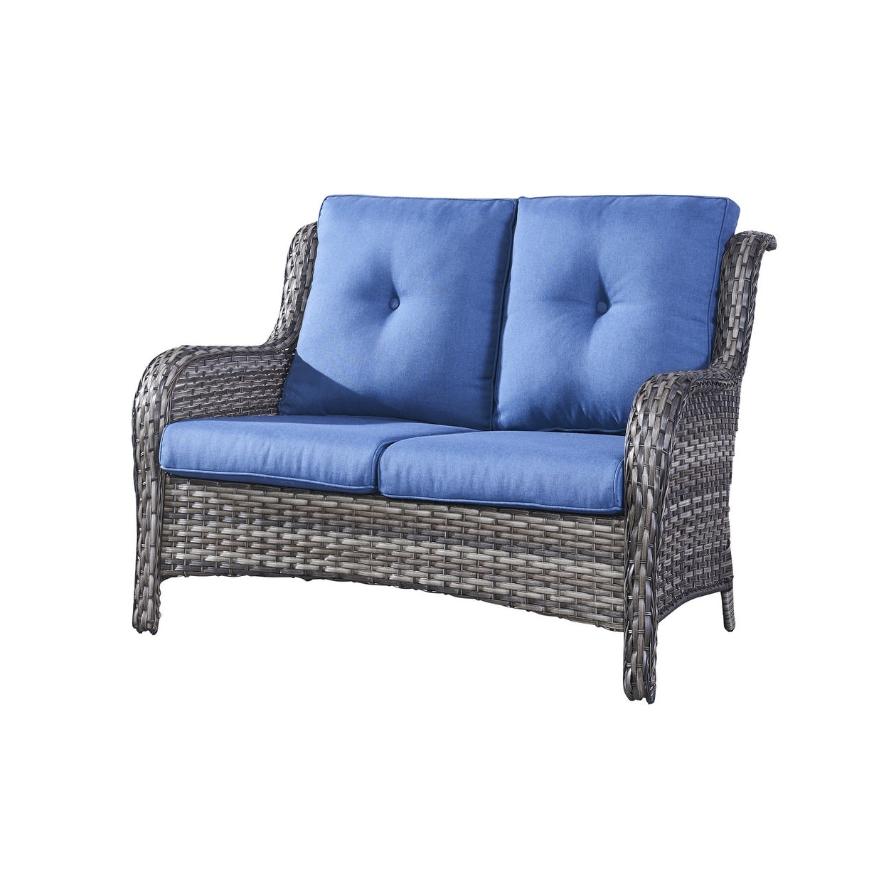 Gymojoy Outdoor Loveseat Wicker Sofa Set Rattan Sofa