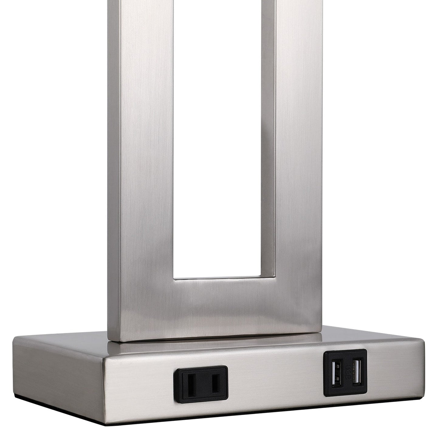 22 Gray USB Table Lamp Set With Touch Control