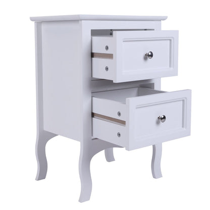 Country Style Two-Drawer Nightstand- Set of 2