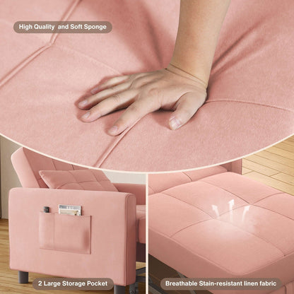 Canapé-lit 3 en 1 réglable, canapé-lit gigogne, convertible et pliable pour salon