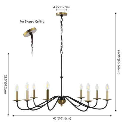 Lustre LED en fer à 6 lumières, 34,75 $, par JONATHAN Y