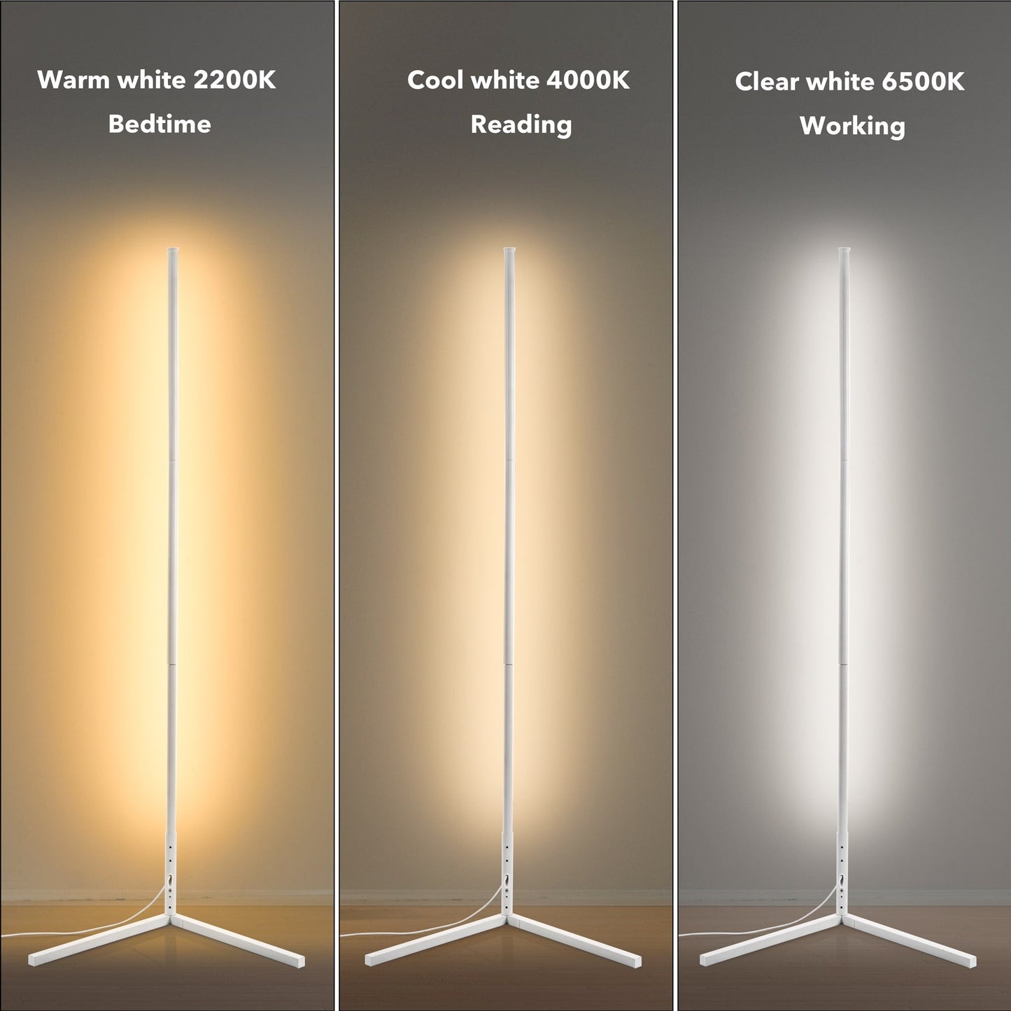 55 RGB Metal Corner Lamp Minimalist LED Floor Lamp
