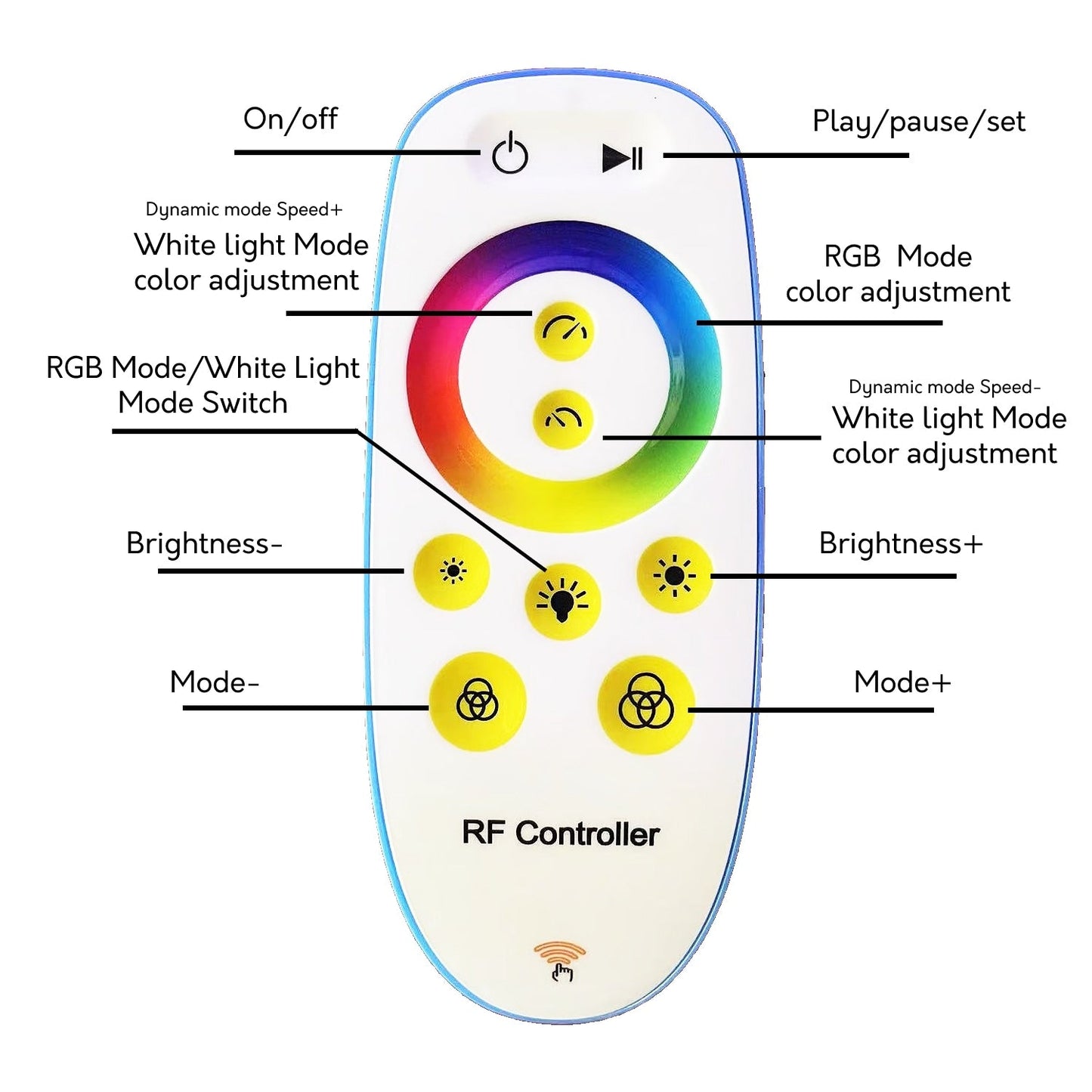 55 RGB Metal Corner Lamp Minimalist LED Floor Lamp