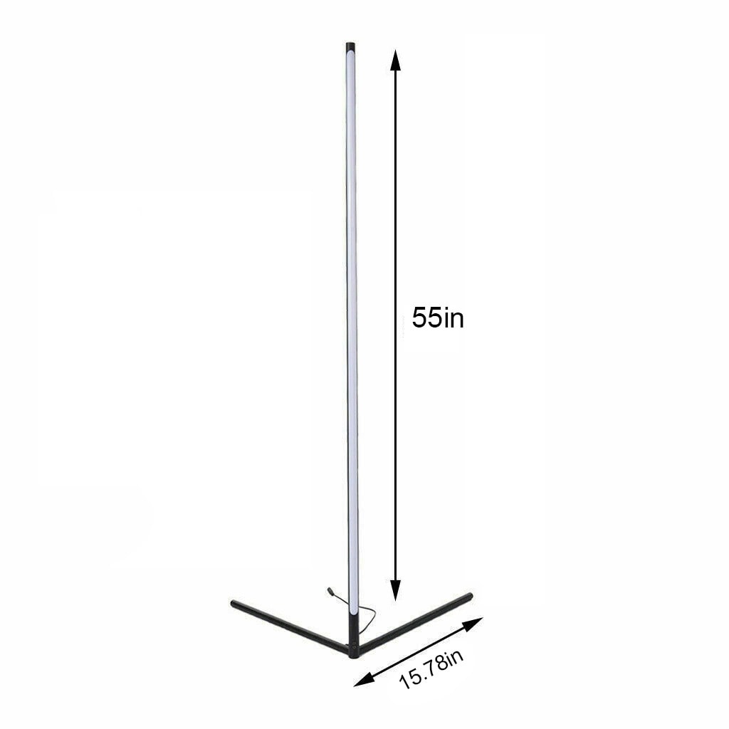 55 RGB Metal Corner Lamp Minimalist LED Floor Lamp