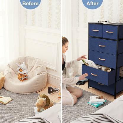 6-drawer Chest Vertical Dresser Storage Tower by Crestlive Products