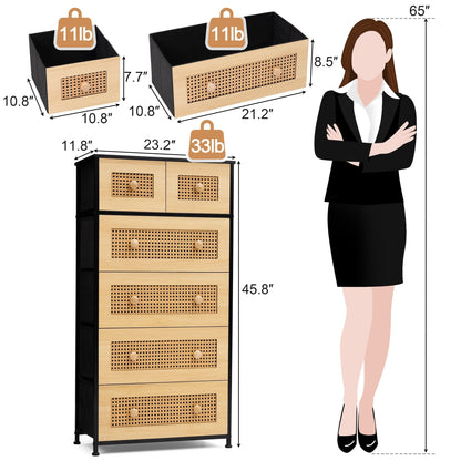 6-drawer Chest Vertical Dresser Storage Tower by Crestlive Products