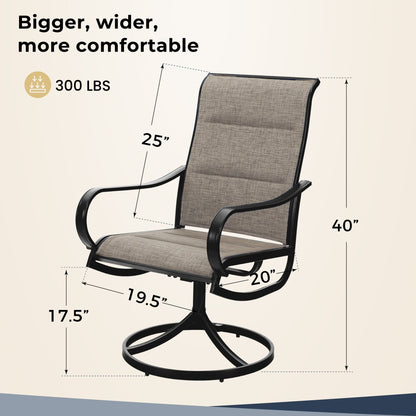 MAISON ARTS 8 PCS Patio Dining Set with 13ft Patio Umbrella