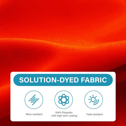 8*10ft Rectangular Patio Market Umbrella with Crank & Tilt，UV-Resistant