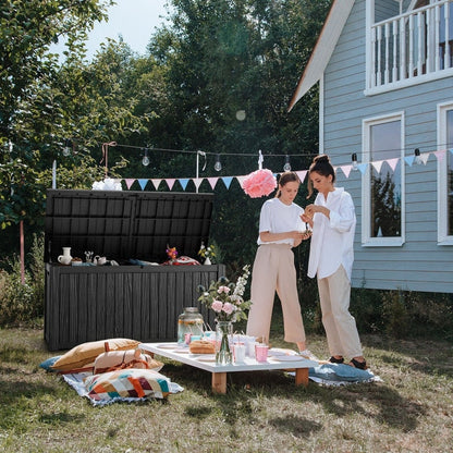 Outdoor Patio Storage Resin Lockable Deck Box