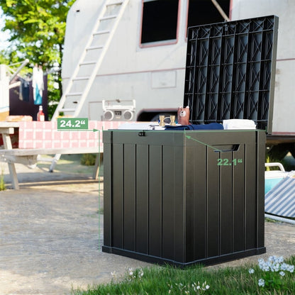 Outdoor Patio Storage Resin Lockable Deck Box