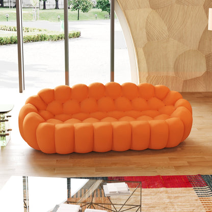 98.43'' Modern Bubble Sofa 3D Honeycomb Shape Lazy Sofa Couch