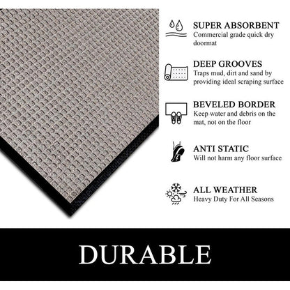 A1HC New Durable and Versatile Polypropylene Rubber Door Mat All Weather Inside Outside Door Mat