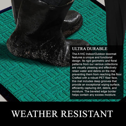 A1HC New Durable and Versatile Polypropylene Rubber Door Mat All Weather Inside Outside Door Mat