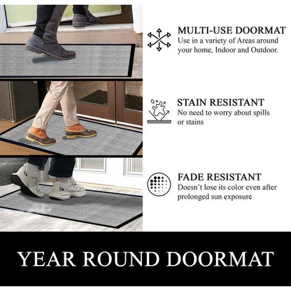 A1HC New Durable and Versatile Polypropylene Rubber Door Mat All Weather Inside Outside Door Mat