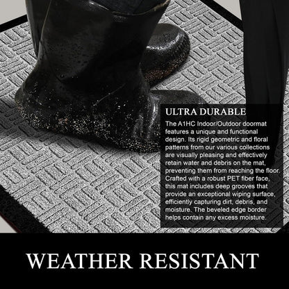 A1HC New Durable and Versatile Polypropylene Rubber Door Mat All Weather Inside Outside Door Mat
