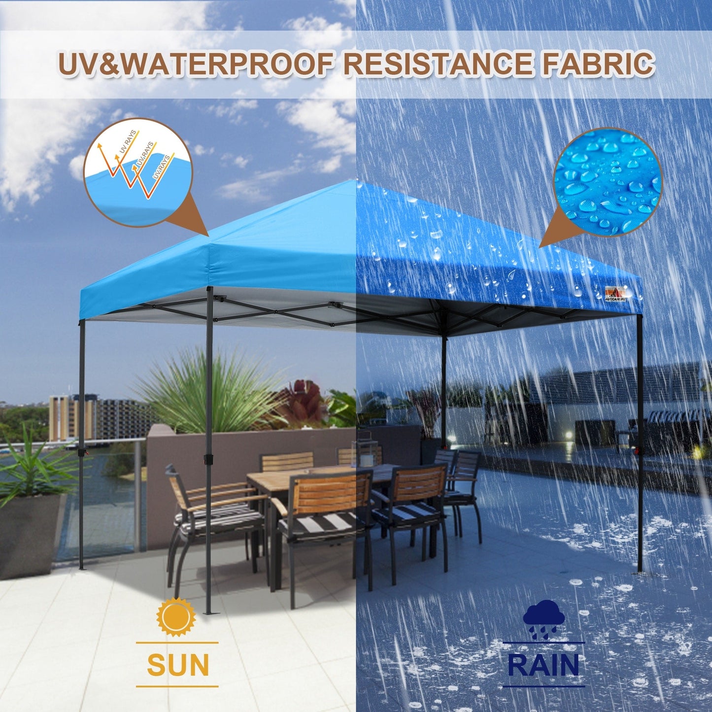 ABCCANOPY Tente à baldaquin facile à monter et durable Tente à baldaquin d'extérieur