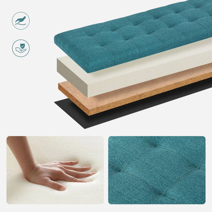 Banc ottoman de rangement en cuir reconstitué Adeco 50