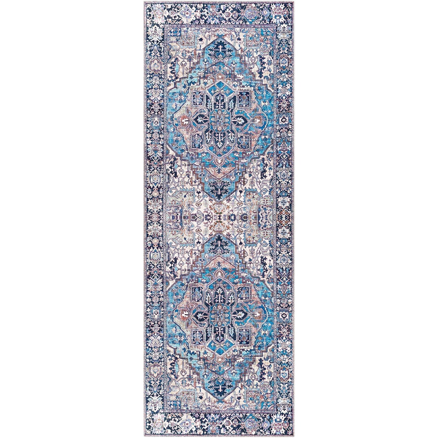 Tapis imprimé médaillon vintage Livabliss Adenia