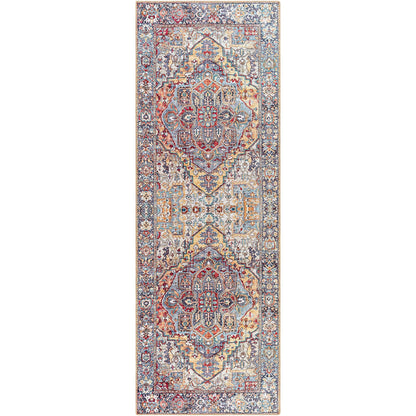 Tapis imprimé médaillon vintage Livabliss Adenia