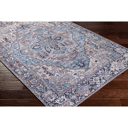 Tapis imprimé médaillon vintage Livabliss Adenia