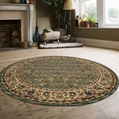 Admire Home Living Caroline Traditional Floral Sarouk Pattern Area Rug