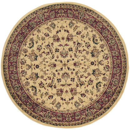 Admire Home Living Caroline Traditional Floral Sarouk Pattern Area Rug