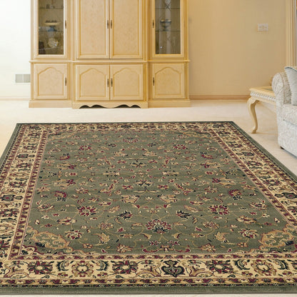 Admire Home Living Caroline Traditional Floral Sarouk Pattern Area Rug