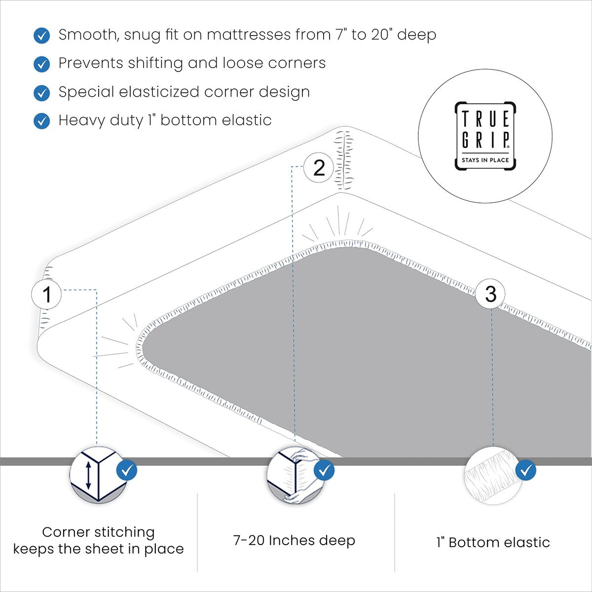 Parure de draps Aireolux en coton égyptien de luxe ultra-doux et soyeux 1000 fils