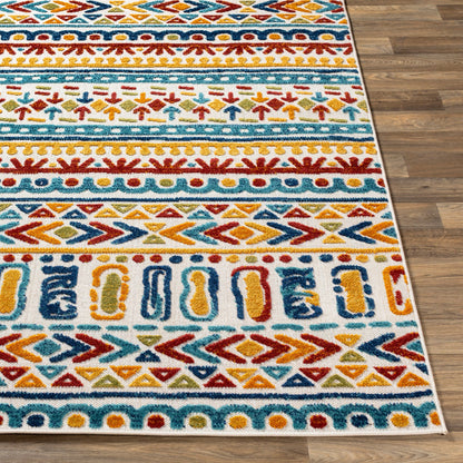 Tapis d'intérieur/extérieur Livabliss Aldine Vibrant Boho