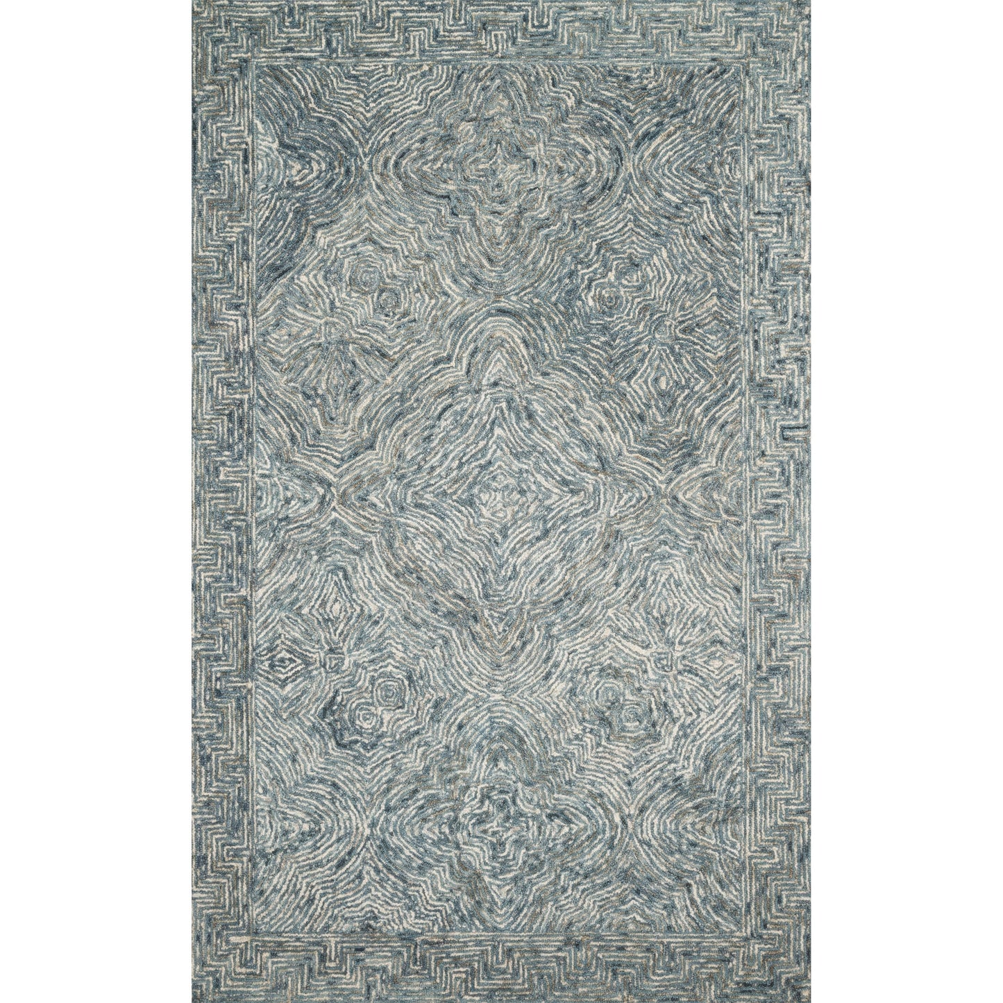 Alexander Home Aspen Denim Wool Hand-tufted Contemporary Area Rug