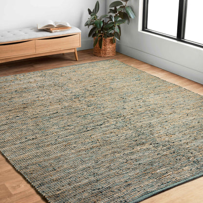 Alexander Home Farmhouse Jute and Leather Handwoven Area Rug
