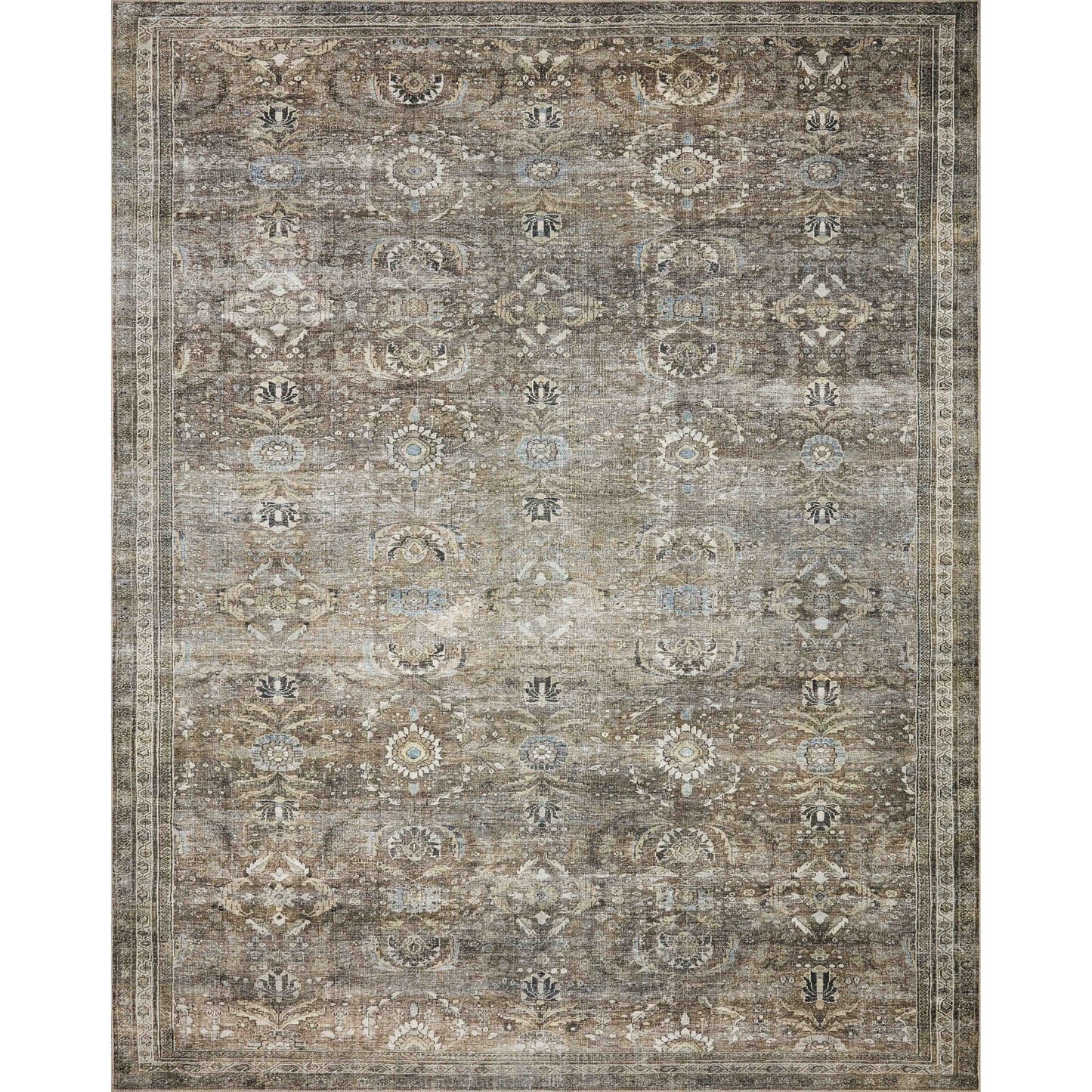 Alexander Home Isabelle Shabby Chic Vintage Distressed Printed Area Rug