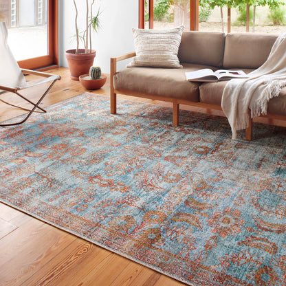 Alexander Home Luciano Distressed Botanical Indoor/ Outdoor Rug