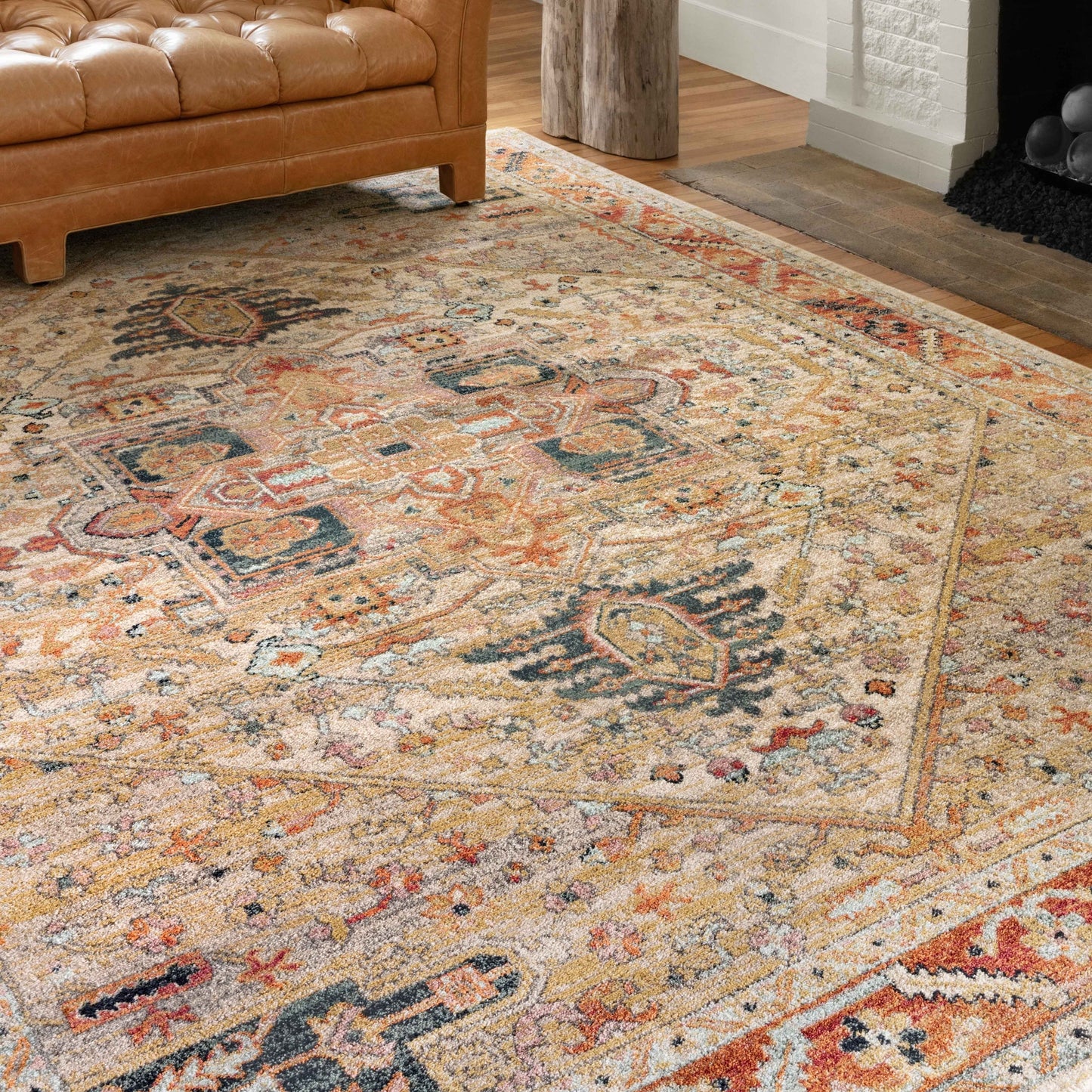 Alexander Home Luxe Antiqued Distressed Boho Area Rug