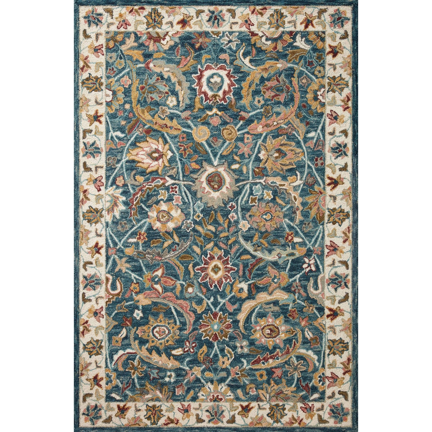 Alexander Home Madeline 100% Wool Hand-Hooked Heritage Area Rug