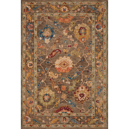 Alexander Home Megan Floral Hand-Hooked 100% Wool Area Rug