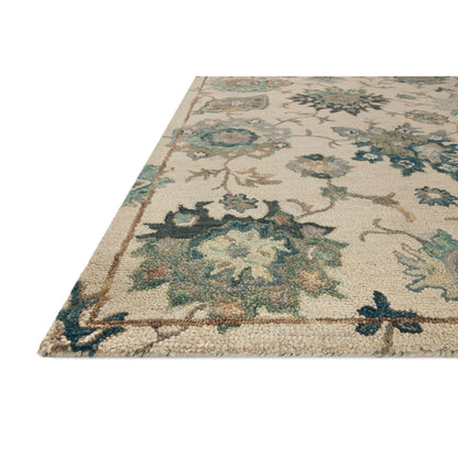 Alexander Home Megan Floral Hand-Hooked 100% Wool Area Rug