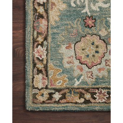 Alexander Home Megan Floral Hand-Hooked 100% Wool Area Rug