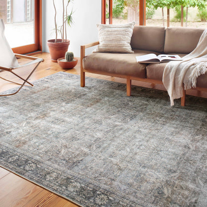 Alexander Home Sophia Distressed Grey Oriental Area Rug